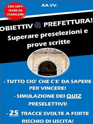 cover image of OBIETTIVO Prefettura! Superare preselezioni e prove scritte